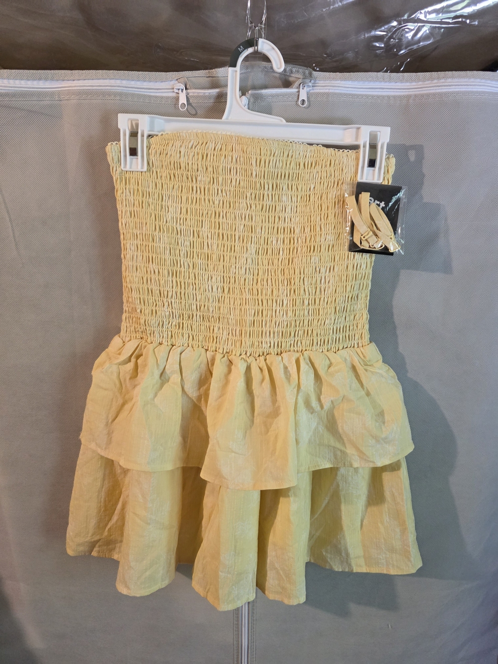 Girls Art Class Yellow Smocked Tiered Summer Dress